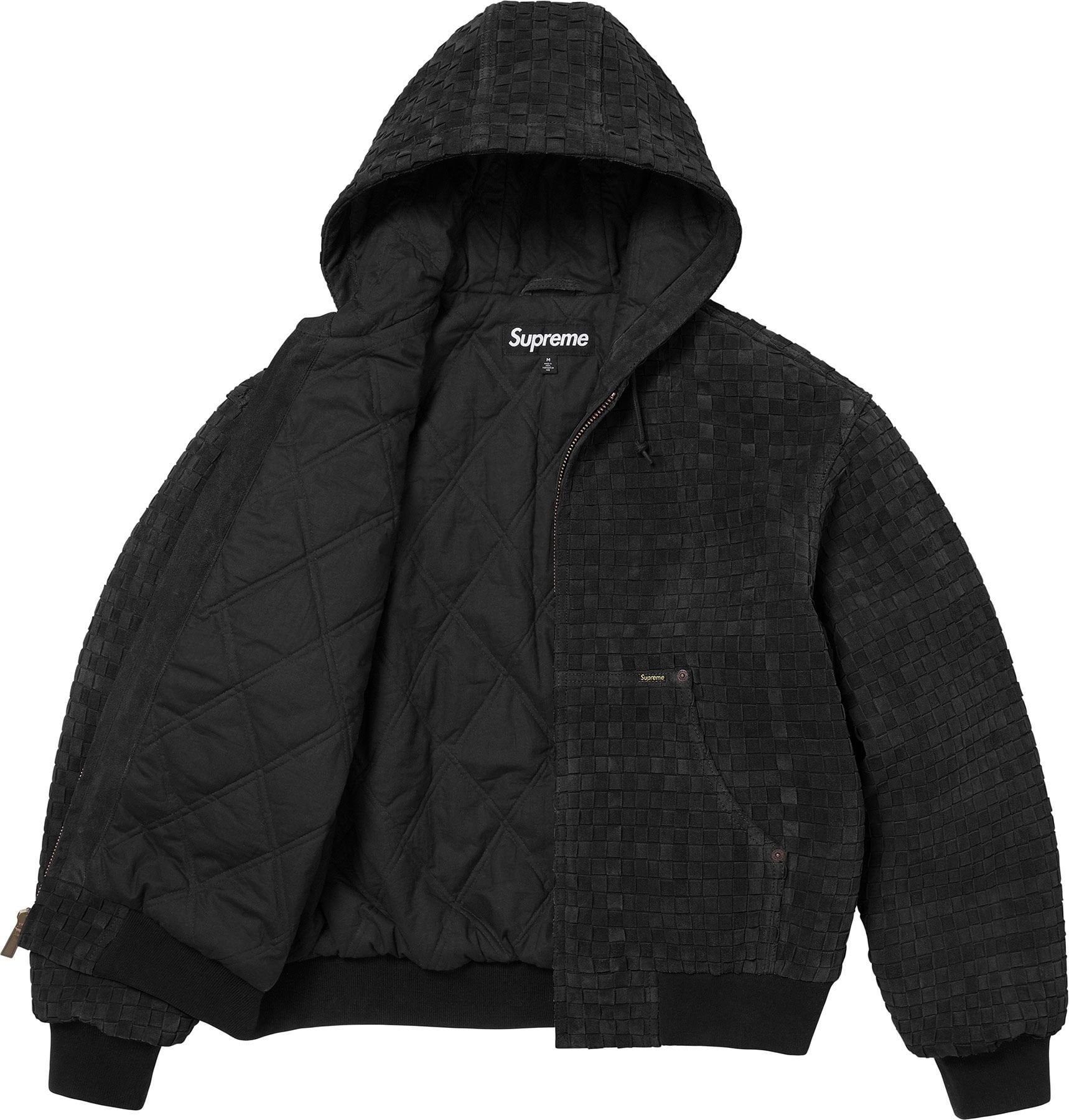 Woven Suede Hooded Work Jacket view 6
